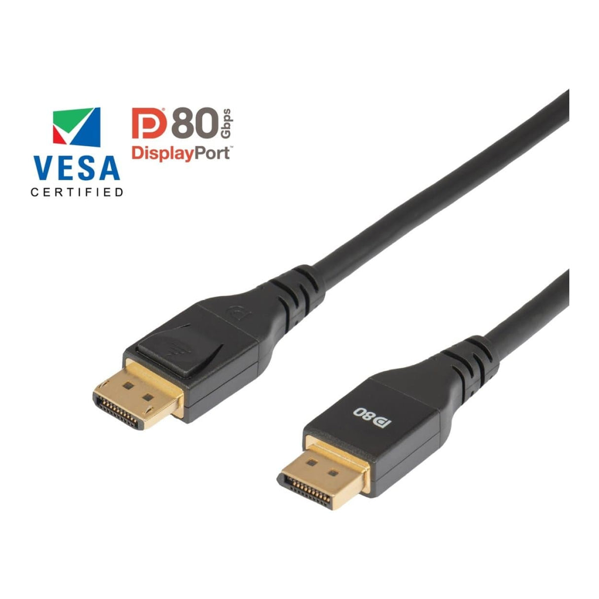 Club 3D 2m 8K 240HZ DisplayPort 2.1 VESA DP80 CABLE Black CAC-1094