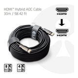 Club 3D 30m 8K 60HZ/4K 120HZ HDMI Hybrid AOC Cable Black CAC-1392