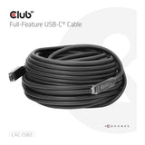 Club 3D 15m 8K 60HZ 10GBPS 60W USB-C AOC Cable Black CAC-2580