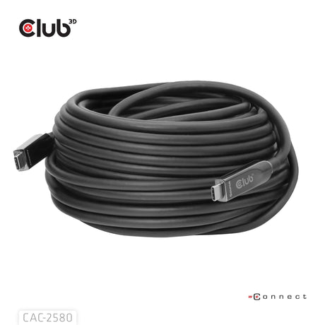 Club 3D 15m 8K 60HZ 10GBPS 60W USB-C AOC Cable Black CAC-2580