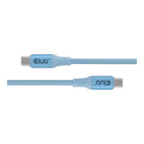 Club 3D 2m USB-C Magnetic Coil 240W PD3.1 Cable Blue CAC-3030