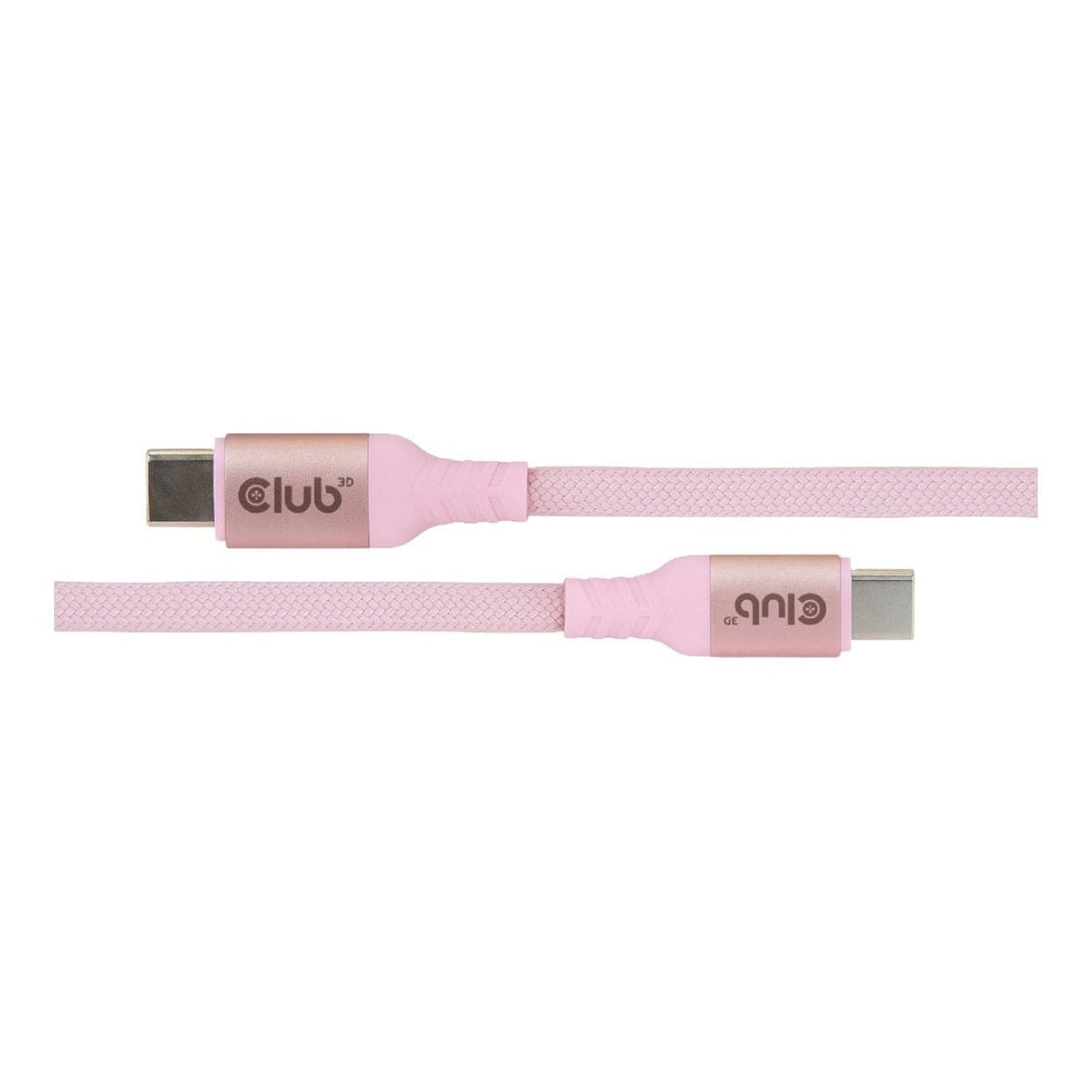 Club 3D 2m USB-C Magnetic Coil 240W PD3.1 Cable Pink CAC-3031