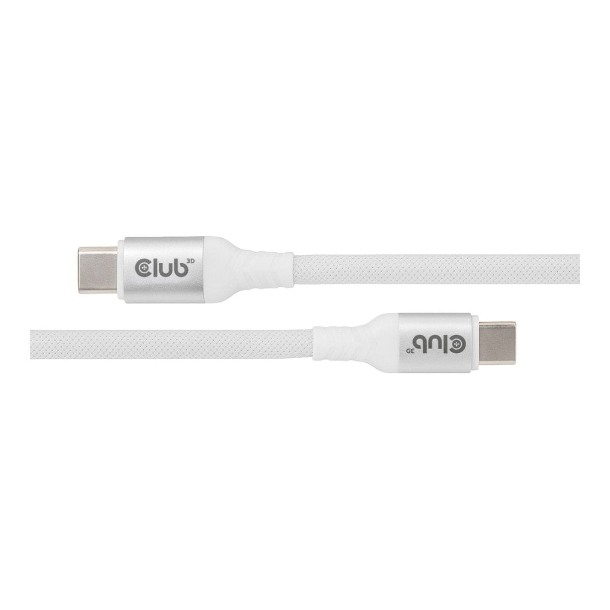 Club 3D 2m USB-C Magnetic Coil 240W PD3.1 Cable White CAC-3032