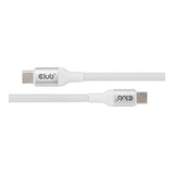 Club 3D 2m USB-C Magnetic Coil 240W PD3.1 Cable White CAC-3032