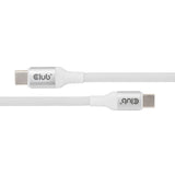 Club 3D 2m USB-C Magnetic Coil 240W PD3.1 Cable White CAC-3032
