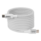 Club 3D 2m USB-C Magnetic Coil 240W PD3.1 Cable White CAC-3032