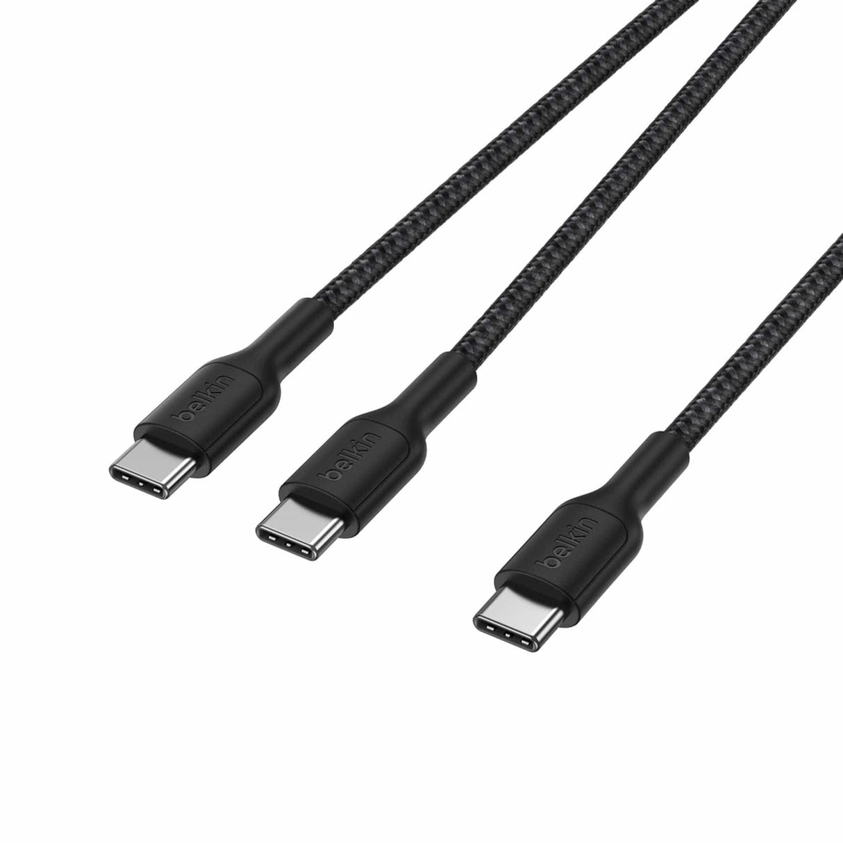 Belkin 140W BoostCharge Pro Braided USB-C to Dual USB-C Cable Black CAC004HQ1.5MBK