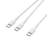 Belkin 140W BoostCharge Pro Braided USB-C to Dual USB-C Cable White CAC004HQ1.5MWH