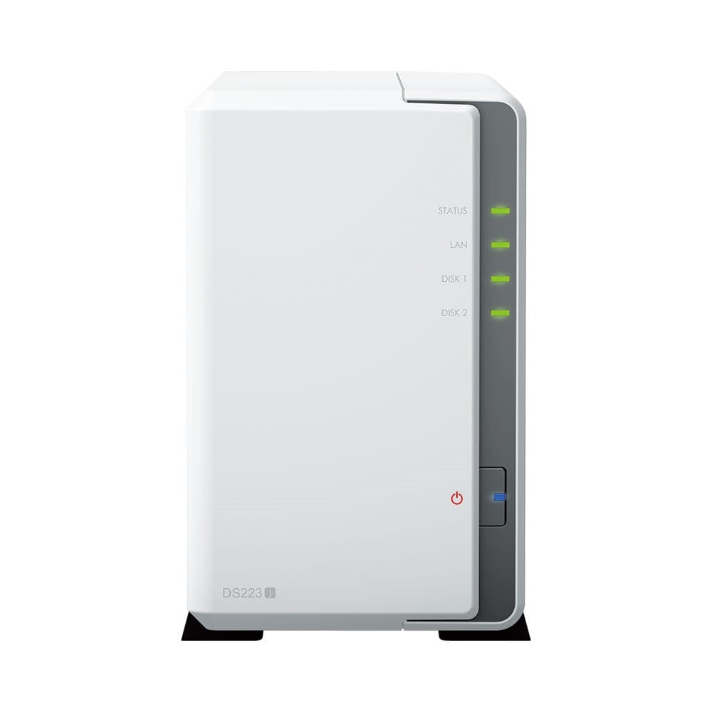 Synology DiskStation DS223J 2-Bay NAS Realtek RTD1619B CPU 512MB 1GB RAM QC-NO HDD CAS-NASBOX-DS223J