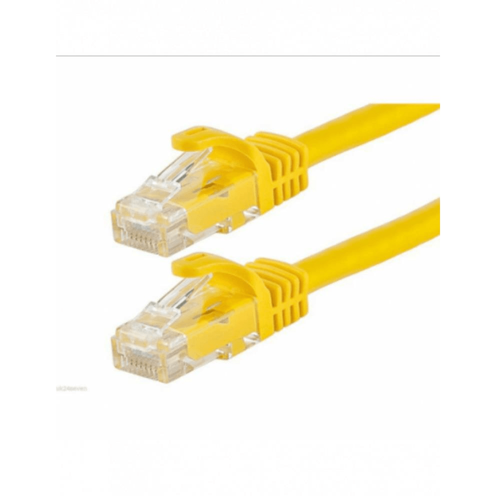 Acconet CAT6 UTP Flylead Stranded Cable 0.5m CAT6-FLY-0.5-YELLOW