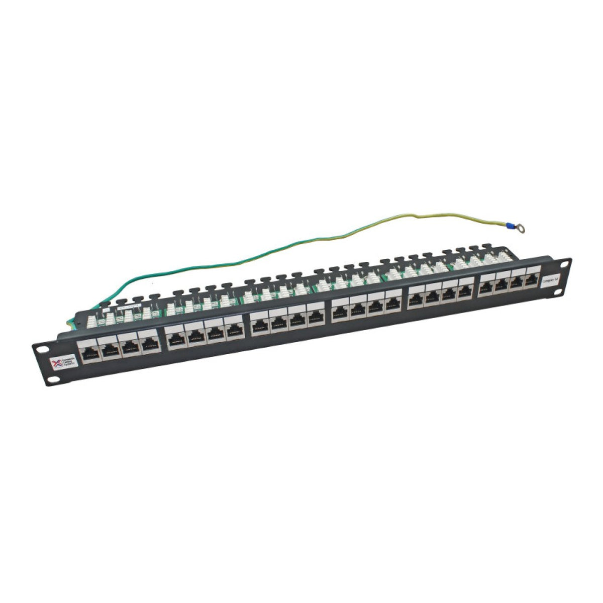 Unbranded CAT6A S/FTP 24-Port Shielded Patch Panel CAT6A-PP-24P