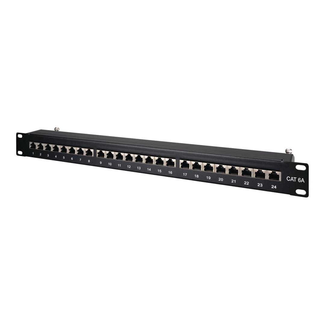 Unbranded CAT6A S/FTP 24-Port Shielded Patch Panel CAT6A-PP-24P