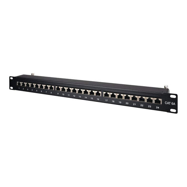 Unbranded CAT6A S/FTP 24-Port Shielded Patch Panel CAT6A-PP-24P