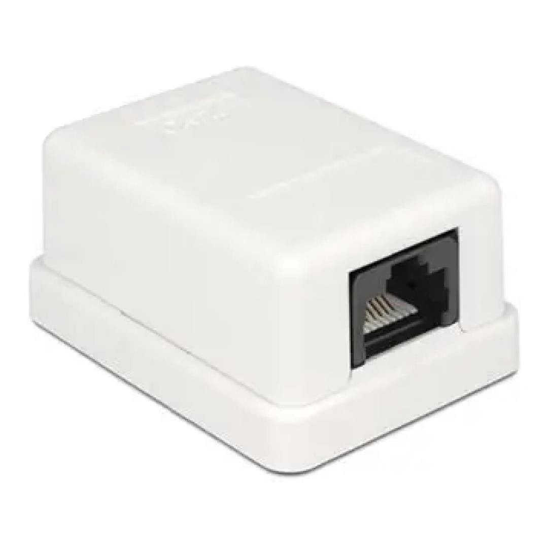 Unbranded CAT6A Shielded Single-Port RJ45 Wall Box CAT6A-WB-1