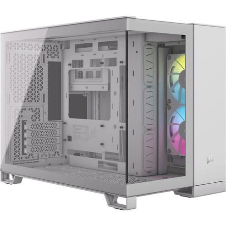 Corsair iCUE Link 2500X RGB Tempered Glass Steel Micro-ATX Mid-Tower Gaming PC Case - White CC-9011268-WW