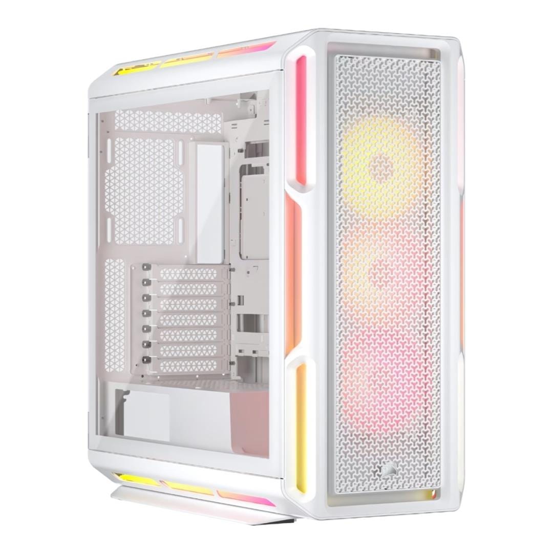 Corsair iCUE Link 5000T LX RGB Midi Tower ATX PC Case White CC-9011299-WW