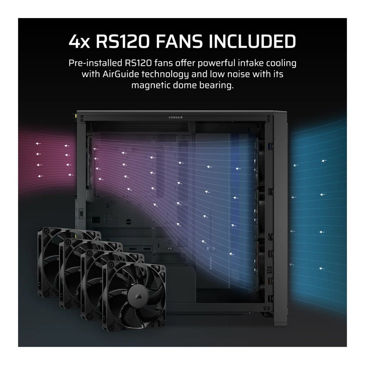 Corsair FRAME 4000X RS Mid-Tower PC Case Black CC-9011302-WW