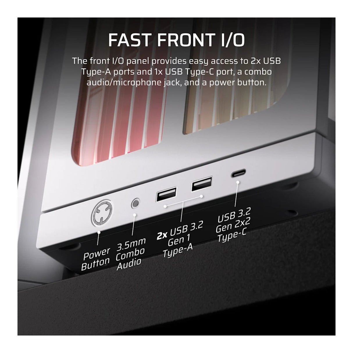 Corsair FRAME 4000X RS Mid-Tower PC Case White CC-9011303-WW