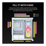 Corsair FRAME 4500X RS-R ARGB Panoramic Glass Mid-Tower PC Case - White CC-9011315-WW