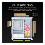 Corsair FRAME 4500X LX-R RGB iCUE LINK Panoramic Glass Mid-Tower PC Case - White CC-9011317-WW