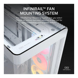 Corsair FRAME 4500X LX-R RGB iCUE LINK Panoramic Glass Mid-Tower PC Case - White CC-9011317-WW