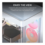 Corsair FRAME 4500X LX-R RGB iCUE LINK Panoramic Glass Mid-Tower PC Case - White CC-9011317-WW