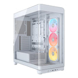 Corsair FRAME 4500X LX-R RGB iCUE LINK Panoramic Glass Mid-Tower PC Case - White CC-9011317-WW