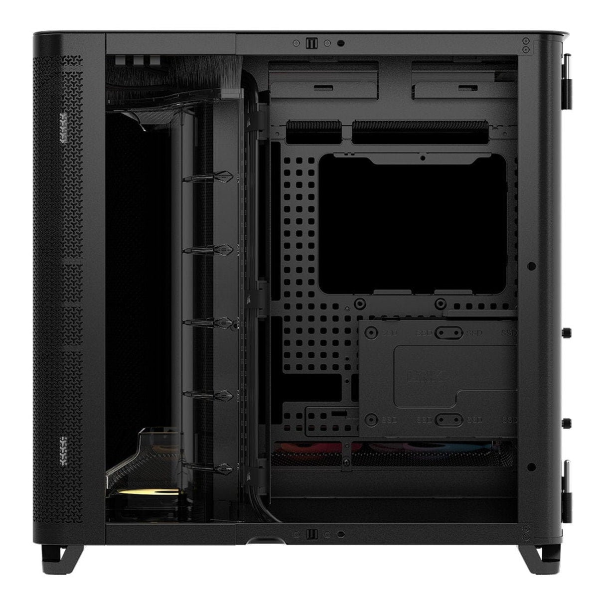 Corsair AIR 5400 RS-R ARGB Triple Chamber Mid-Tower PC Case CC-9011318-WW