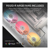 Corsair AIR 5400 RS-R ARGB Triple Chamber Mid-Tower PC Case - White CC-9011319-WW