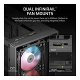 Corsair FRAME 4000D LCD RS ARGB Premium Mid-Tower PC Case Black CC-9011326-WW