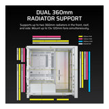 Corsair FRAME 4000D LCD RS ARGB Premium Mid-Tower PC Case White CC-9011327-WW