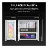 Corsair FRAME 4000D LCD RS ARGB Premium Mid-Tower PC Case White CC-9011327-WW