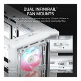 Corsair FRAME 4000D LCD RS ARGB Premium Mid-Tower PC Case White CC-9011327-WW