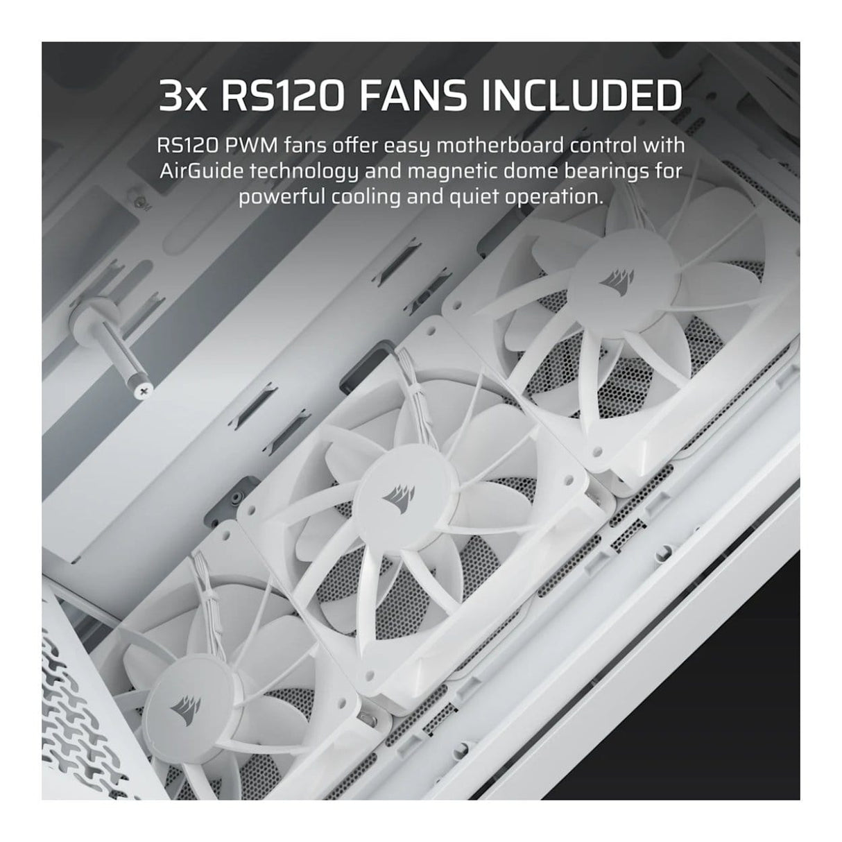 Corsair 3200D RS Mid-Tower PC Case White CC-9011335-WW