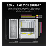 Corsair 3200D RS Mid-Tower PC Case White CC-9011335-WW