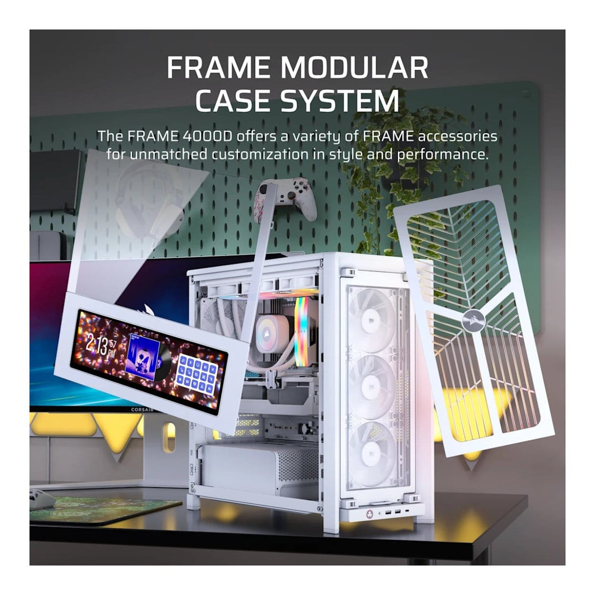 Corsair FRAME 4000D RS WOOD Modular Mid-Tower PC Case Oak CC-9011341-WW