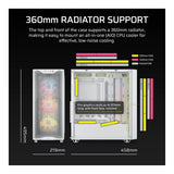Corsair 3200D RS ARGB Mid-Tower PC Case White CC-9011345-WW