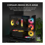 Corsair 2800X RS-R ARGB Micro-ATX PC Case - Black CC-9011347-WW