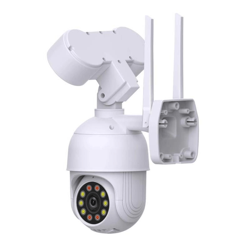 Connex Smart WiFi 1080p 3.6mm PTZ Outdoor Network Camera with Auto Track Floodlight CC-C2000