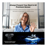 Nearity CC200 4K UHD Webcam for Streaming and Remote Work