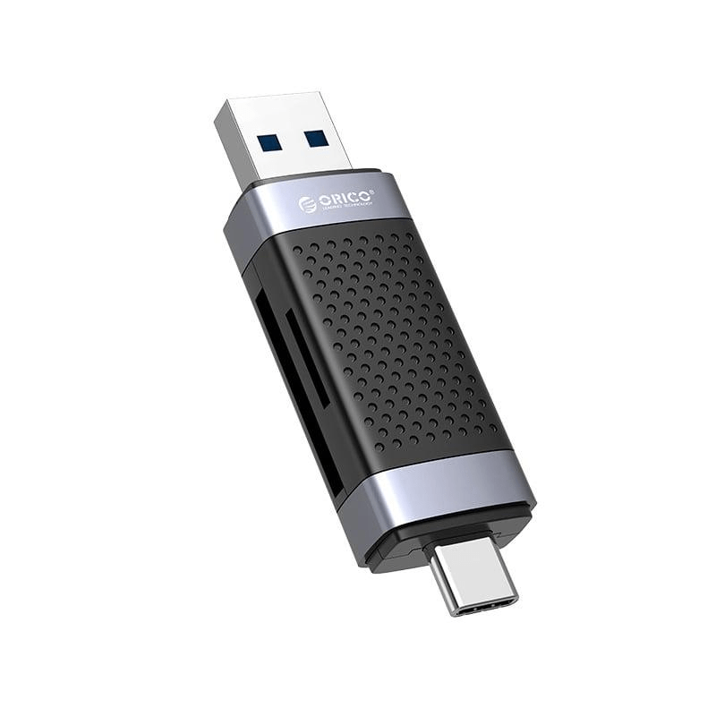 Orico USB3.0 Dual Output Type-C and USB-A Card Reader CD2D-AC3-BK-EP