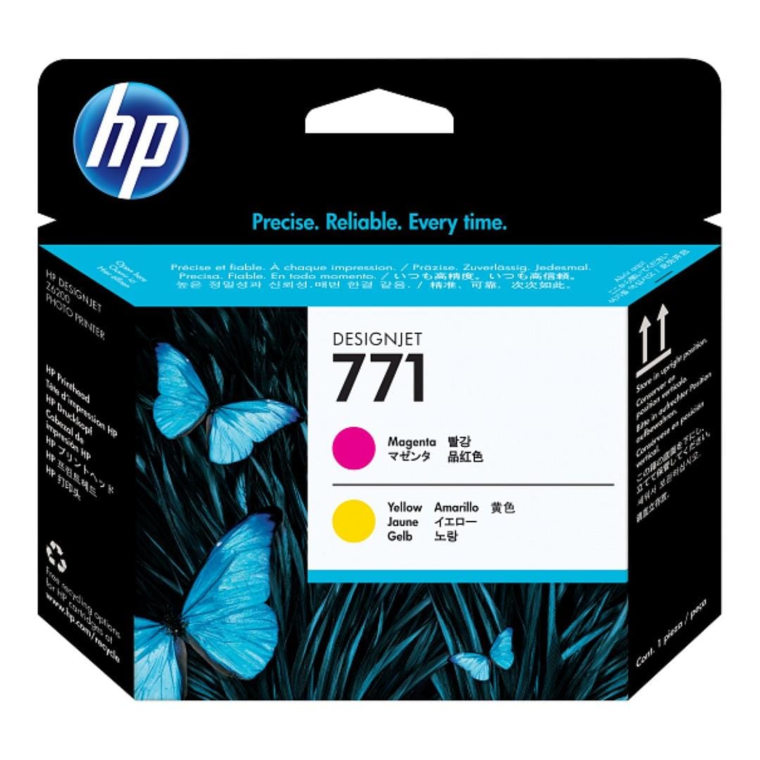 HP 771 DesignJet Magenta and Yellow Printhead CE018A