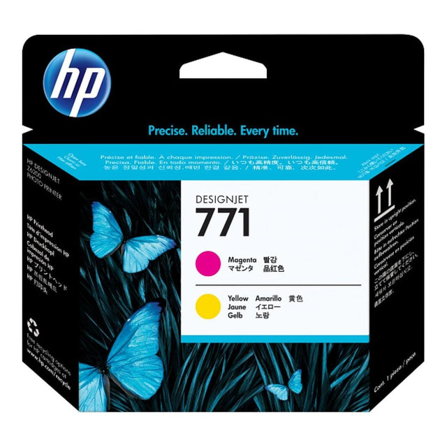 HP 771 DesignJet Magenta and Yellow Printhead CE018A