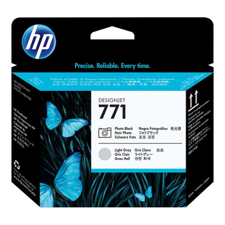 HP 771 DesignJet Photo Black and Light Grey Printhead CE020A