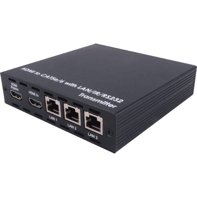 Cypress HDMI to CAT5e/6 Transmitter with 24V PoC and 3 LAN Serving CH-1109TXC