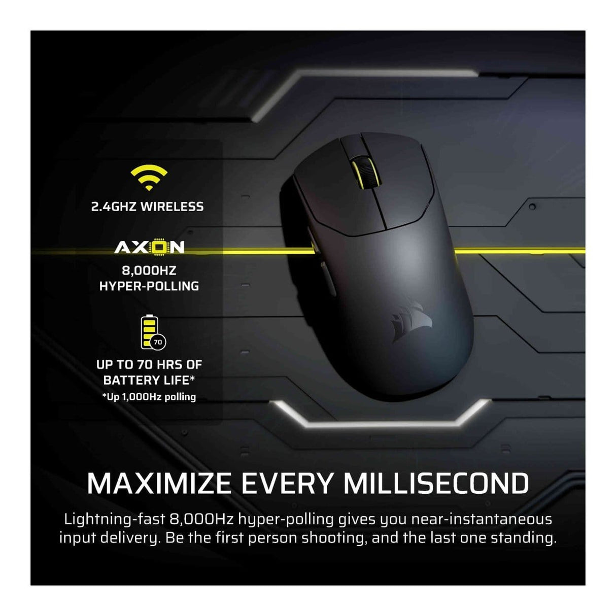 Corsair SABRE v2 Pro Utralight Wireless Gaming Mouse - Black CH-931G000-WW