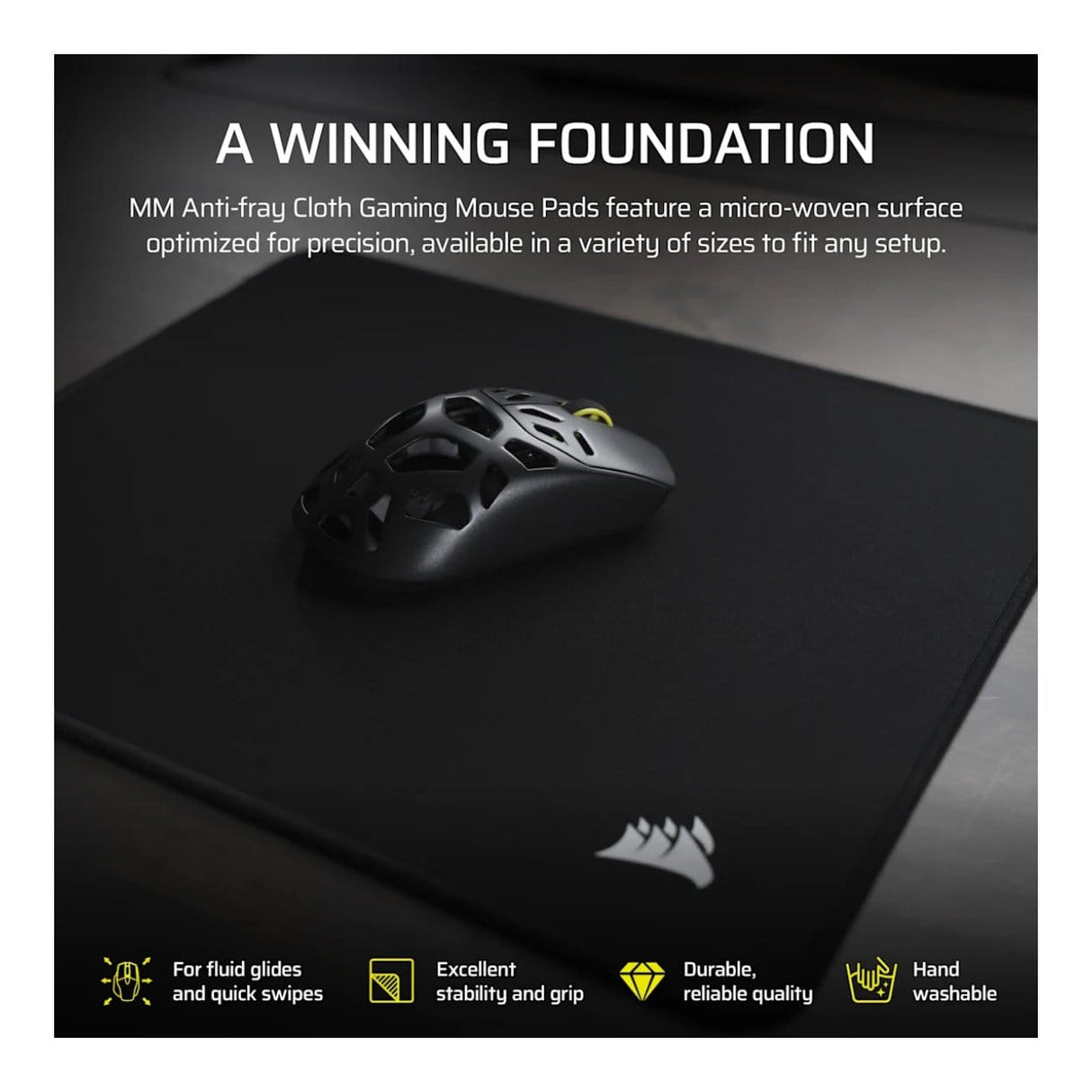 Corsair MM Anti-fray Cloth Gaming Mouse Pad - Large CH-941D060-WW