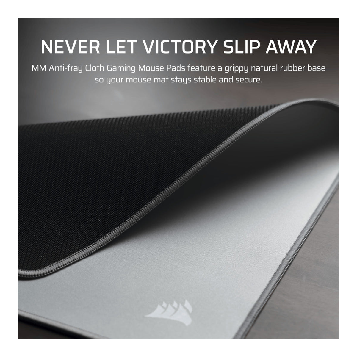 Corsair MM Anti-fray Cloth Gaming Mousepad - Medium Grey CH-941D0A5-WW