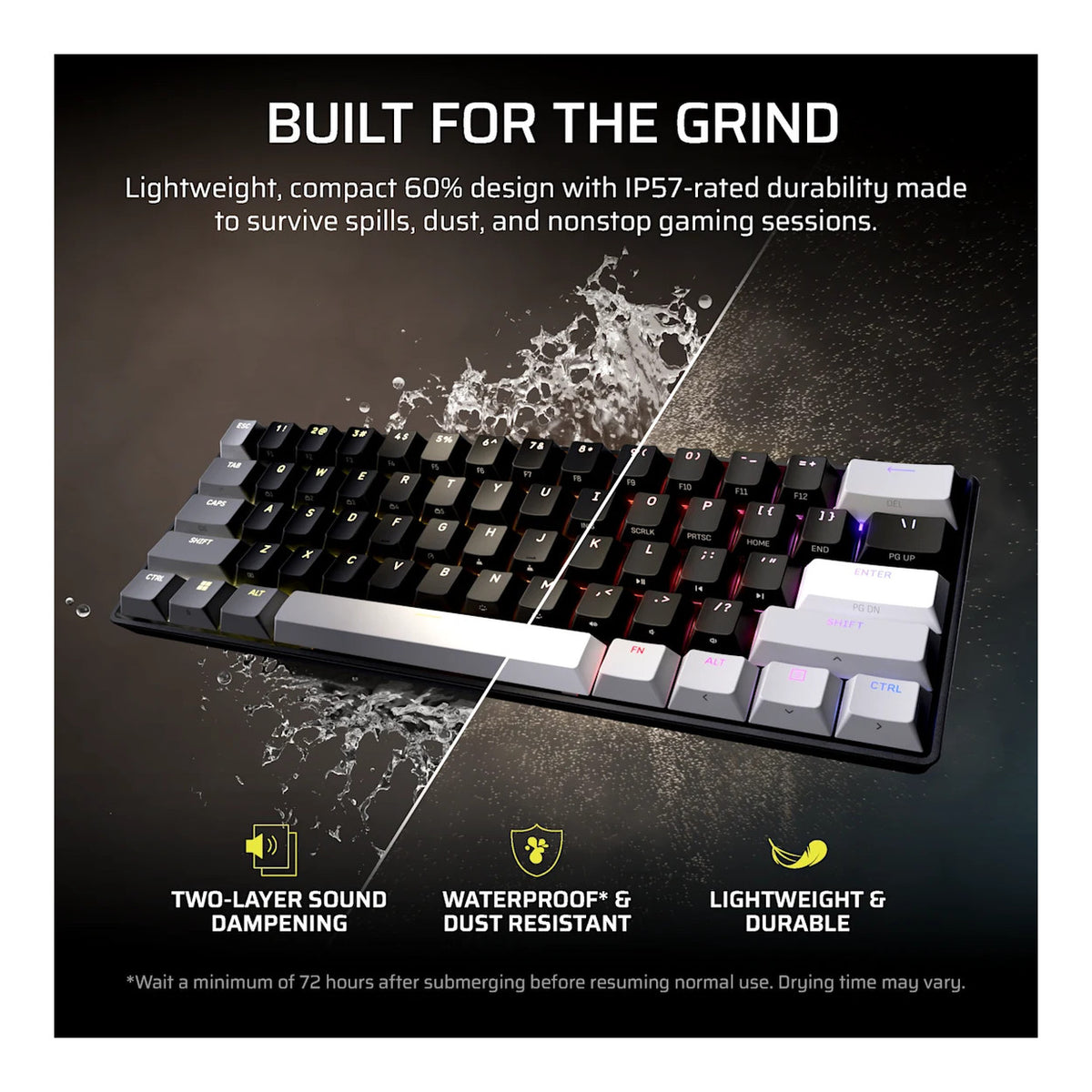 Corsair CLIPPER PRO MINI 60 Hall Effect Wired Gaming Keyboard CH-979101J-NA