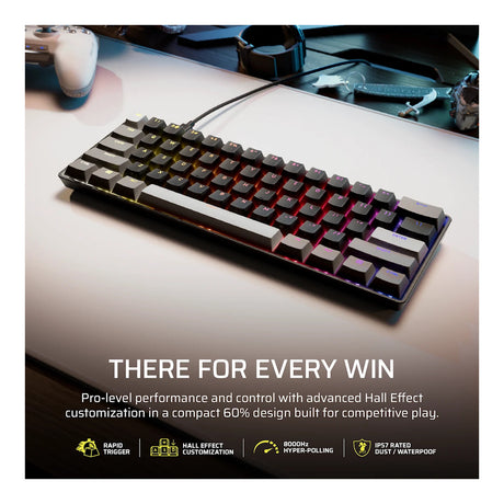 Corsair CLIPPER PRO MINI 60 Hall Effect Wired Gaming Keyboard CH-979101J-NA